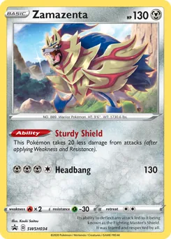 SWSH Black Star Promos Zamazenta Pokémon card